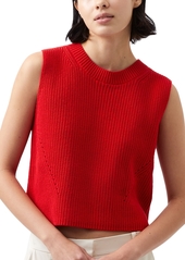 French Connection Women's Mozart Crewneck Sweater Vest - Mars Red