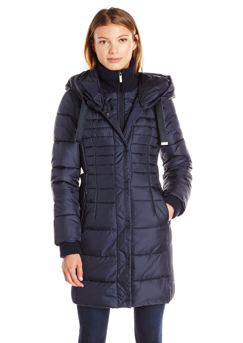 French Connection French Connection Women's Oversized Hooded Down Coat ...