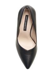 French Connection Women's Pointy Anny Heels - Black Leather