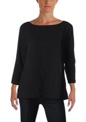 French Connection Women's Polly Plains Scallop Edge Top