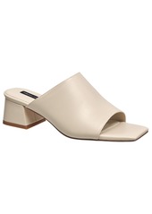 French Connection Women's Pull-on Dinner Sandals - White