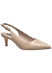 French Connection Women's Quinn Slingback Pump Sandal - Nude - Polyurethane Leather