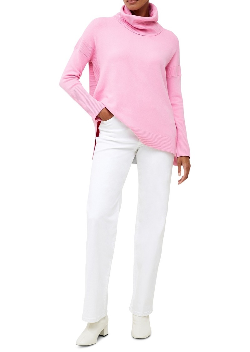 French Connection Women's Ribbed Cowlneck Sweater - Rosebloom