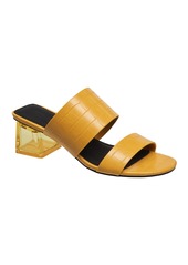 French Connection Women's Slide on Block Heel Sandals - Yellow