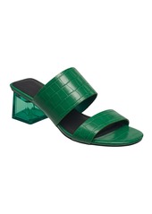 French Connection Women's Slide on Block Heel Sandals - Green