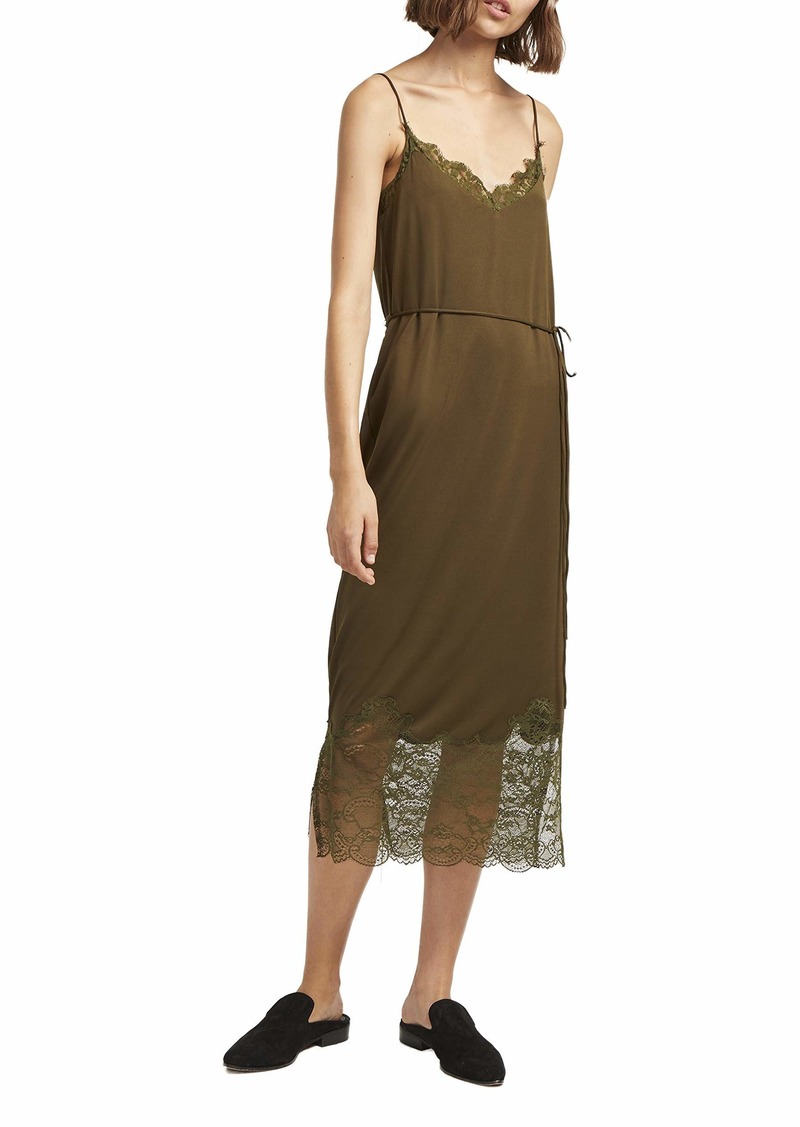 French Connection Women's Strappy Jersey Lace Dress