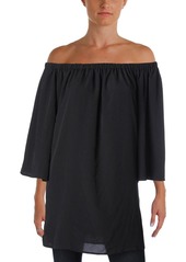 French Connection Women's Summer Crepe Light Off The Shoulder Dress  L