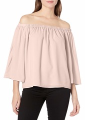 French Connection Women's Summer Crepe Light Off The Shoulder Top  XS