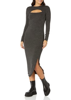 French Connection Women's Sweeter Sweater Cutout MIDI Dress  m
