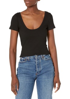 French Connection womens Tommy Rib Solid Top T Shirt   US