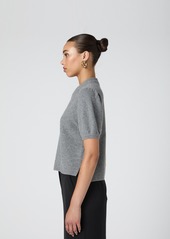 French Connection Women's Vhari Puff-Sleeve Sweater - Medium Grey MÃ©lange