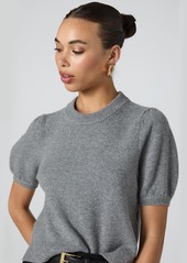 French Connection Women's Vhari Puff-Sleeve Sweater - Medium Grey MÃ©lange