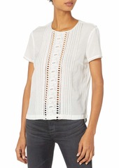 French Connection Women's Violet Cotton Top