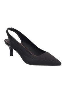 French Connection Women's Viva Slingback Heels - Black- Faux Leather