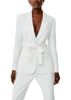 French Connection Women's Whisper Belted Blazer - Summer White