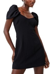 French Connection Women's Whisper Gathered-Sleeve Mini Dress - Black