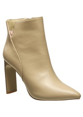 French Connection H Halston Women's Allyson Heeled Pointed Boots - Taupe