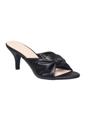 French Connection H Halston Women's Seviille Knot Detail Heel Sandals - Black