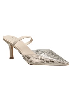 French Connection H Halston Women's Yasmine Embellished Evening Mules - Natural