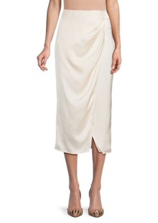 French Connection Inu Satin Midi Skirt