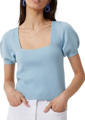 French Connection Jaida Womens Wool Square Neck Pullover Sweater
