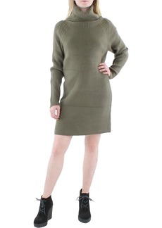 French Connection Katrina Womens Cowl Neck Fitted Sweaterdress