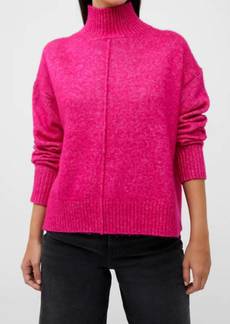 French Connection Kessy Recycled Turtleneck Sweater In Hot Magenta