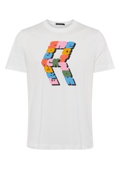 French Connection Chevron Logo Graphic Tee in Linen White at Nordstrom