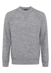 French Connection Men's Luxe Wool & Cotton Crewneck Sweatshirt