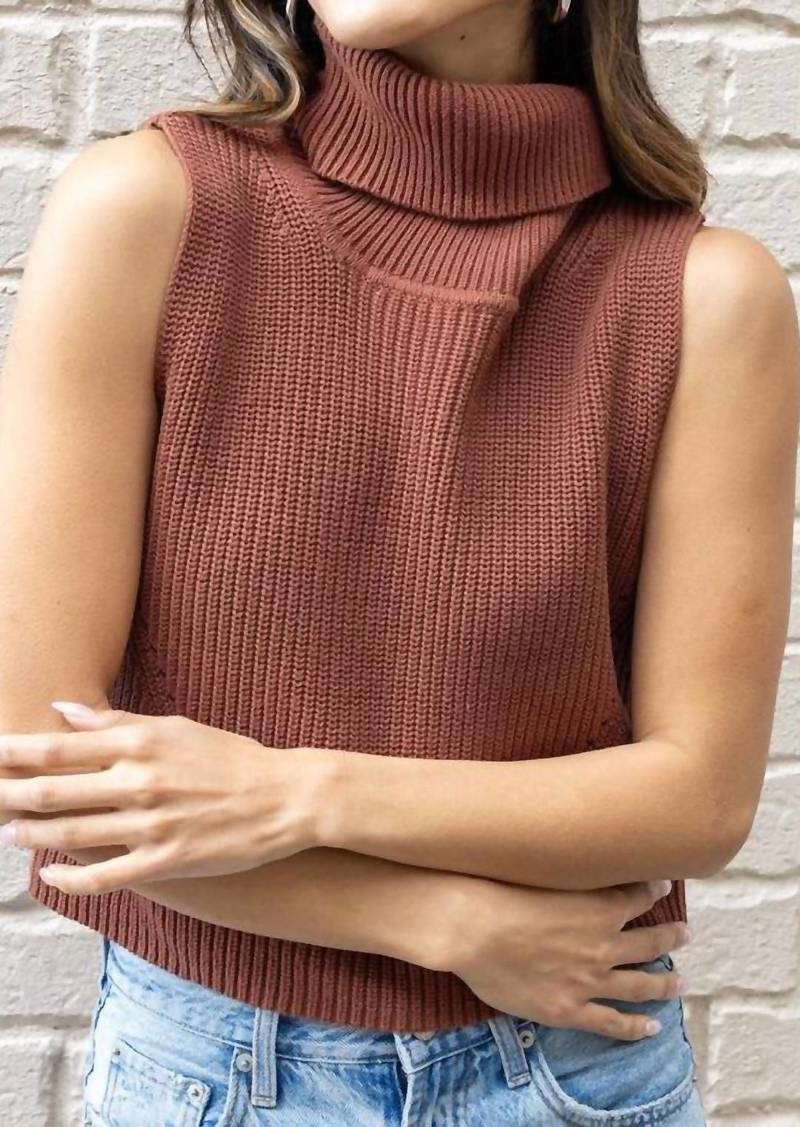 French Connection Mozart Sleeveless Sweater In Casablance