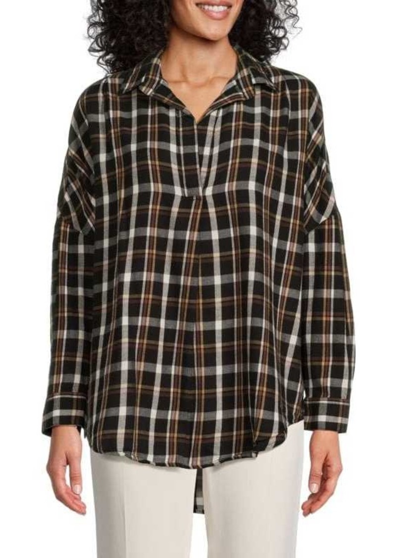 French Connection Panita Plaid Collared Shirt