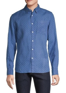French Connection Print Linen Shirt