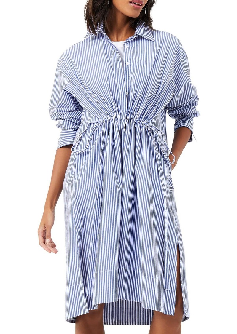 French Connection Rhodes Sus Pop Womens Cotton Knee-Length Shirtdress