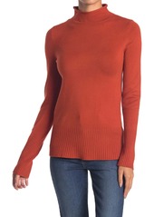 French Connection Rolled Mock Neck Knit Sweater