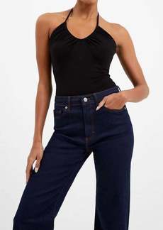 French Connection Roy Halter Bodysuit In Black