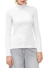 French Connection Roy Womens Open Back Mock Neck Pullover Top