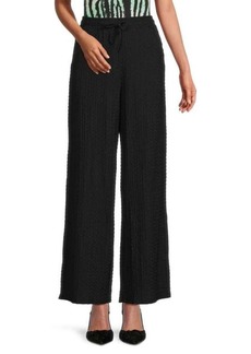 French Connection Tash Textured Wide Leg Trousers