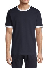 French Connection Textured Cotton Tee