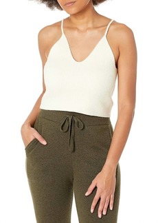 French Connection Vhari Loungewear Crop Top In Classic Cream