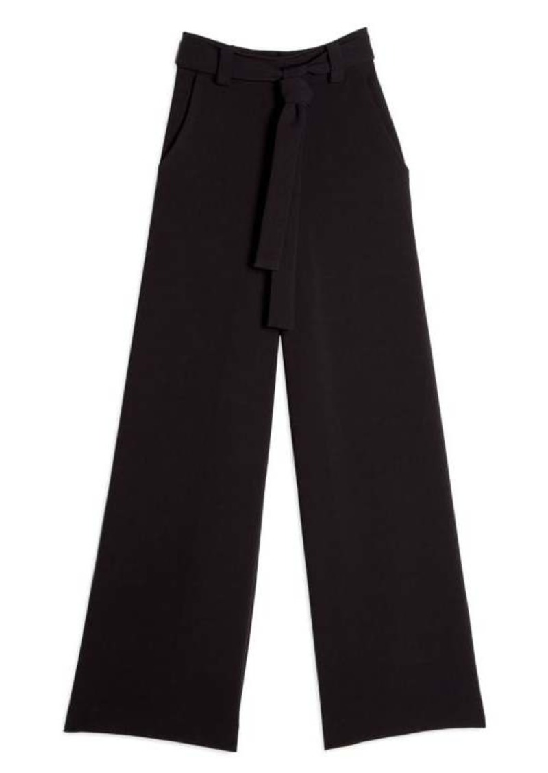 French Connection Whisper Belted Flat Front Pants