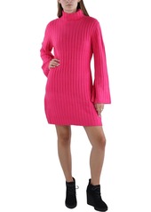 French Connection Womens Above Knee Ribbed Sweaterdress