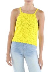 French Connection Womens Crochet Cropped Tank Top