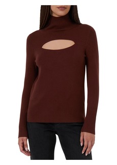 French Connection Womens Cutout Turtleneck Blouse