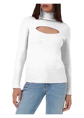 French Connection Womens Cutout Turtleneck Blouse