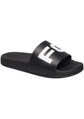 French Connection Womens Faux Leather Pool Slides