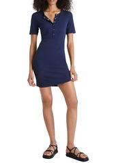 French Connection Paze Rib Body-Con Dress in Indigo at Nordstrom