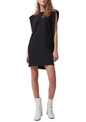 French Connection Shoulder Pad Sleeveless Cotton Knit Dress