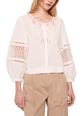 French Connection French Cotton Esther Lace Cotton Blouse