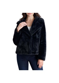 French Connection Womens Lined Faux Fur Teddy Coat