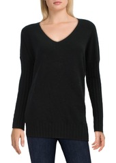 French Connection Womens Long Sleeves V-Neck Pullover Sweater